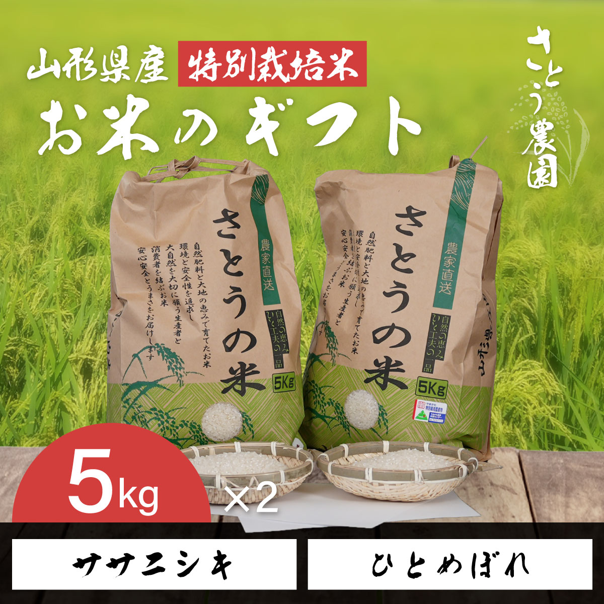 ギフト （ササニシキ・ひとめぼれ）