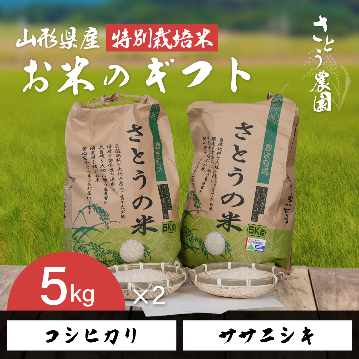 ギフト （コシヒカリ・ササニシキ）