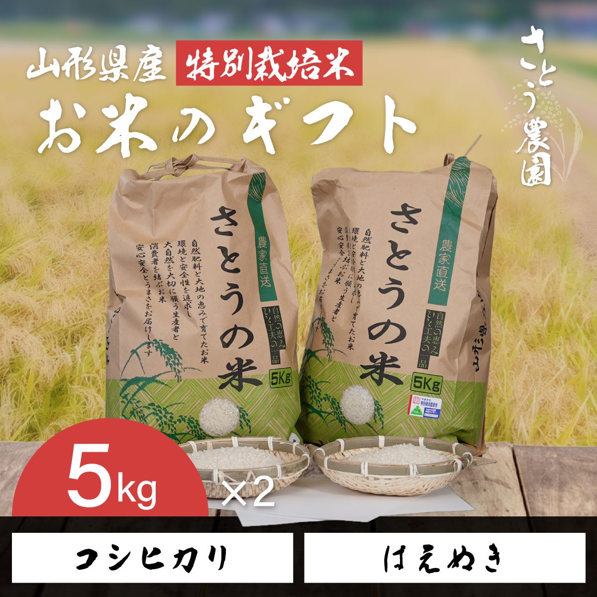 ギフト （コシヒカリ・はえぬき）