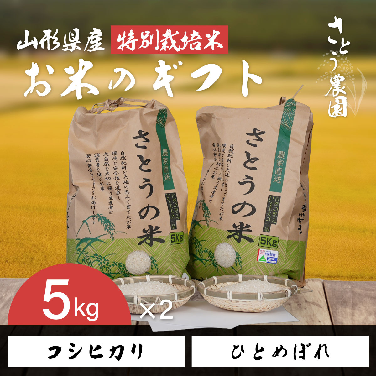 ギフト （コシヒカリ・ひとめぼれ）